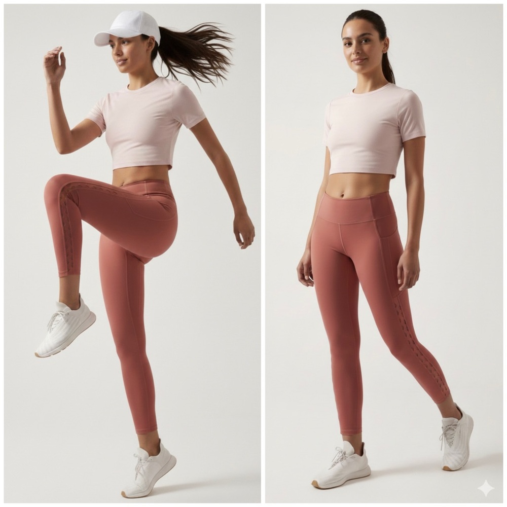 Athleta NWT Ultimate Stash 7/8 High waisted squat proof activewear leggings gym
